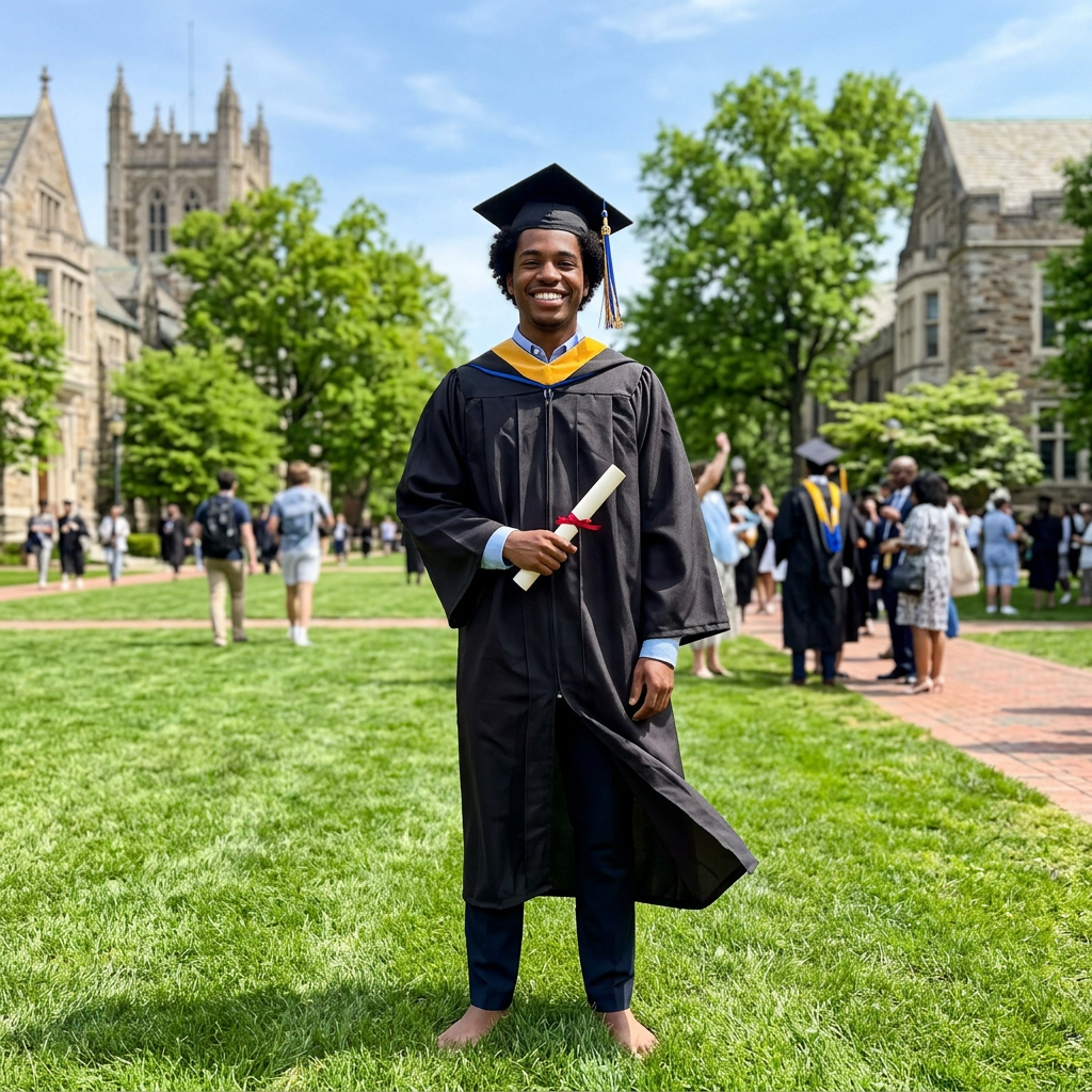 Generated graduation photo